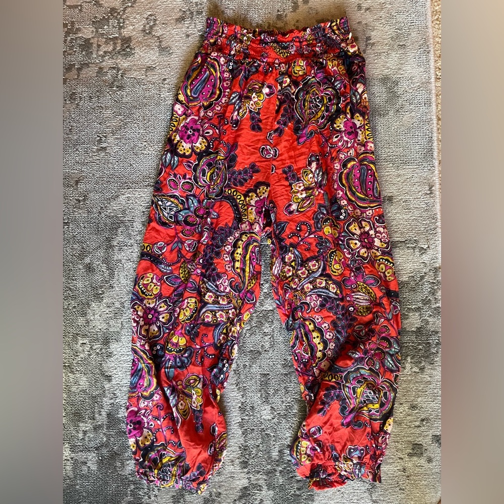 Anthropologie Loungewear Pajama Bottom Pants Paisley Boho Joggers